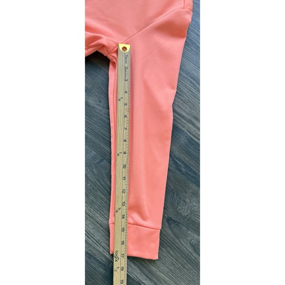 Armour Fleece Iridescent Big Logo Girls Youth XL 18 Peach Loose Fit Hoodie - Picture 4 of 10